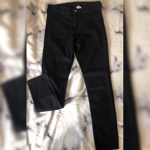H&M BLACK DENIM SKINNY ANKLE